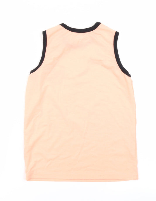 Primark Boys Orange Basic Tank Size 8-9 Years