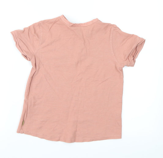 Zara Boys Brown Basic T-Shirt Size 8 Years