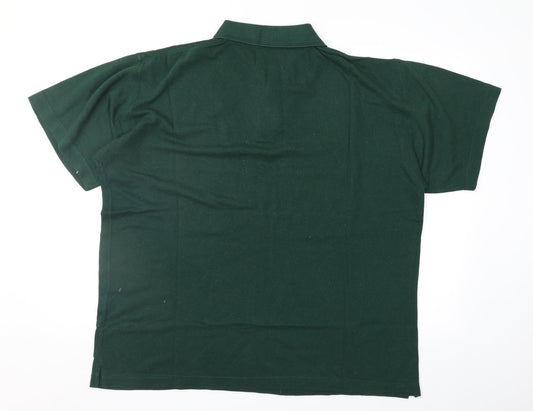 Elliette Barns Mens Green Polo Size XL