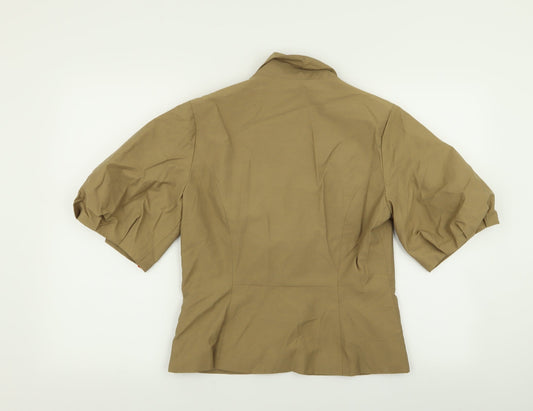 Betty Jackson Womens Beige Jacket Blazer Size 12