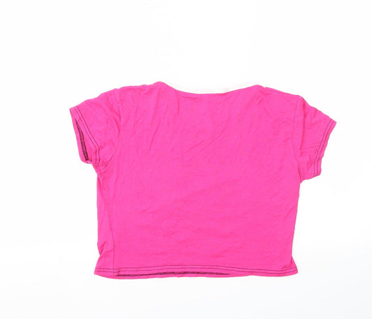 Queen Girls Pink Basic T-Shirt Size M