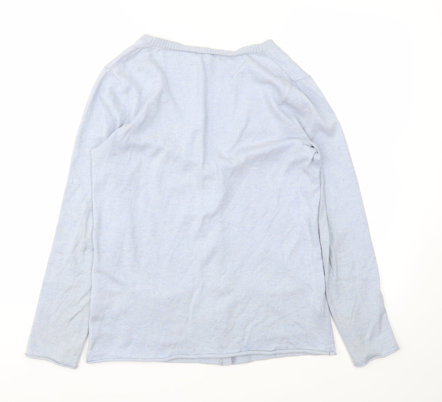 Eddie Bauer Womens Blue Cardigan Jumper Size S