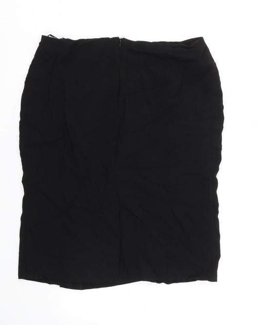 SF Womens Black A-Line Skirt Size 14