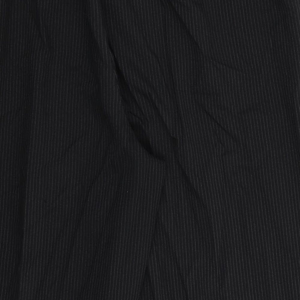 BM Womens Black Striped Dress Pants Trousers Size 20 L28 in