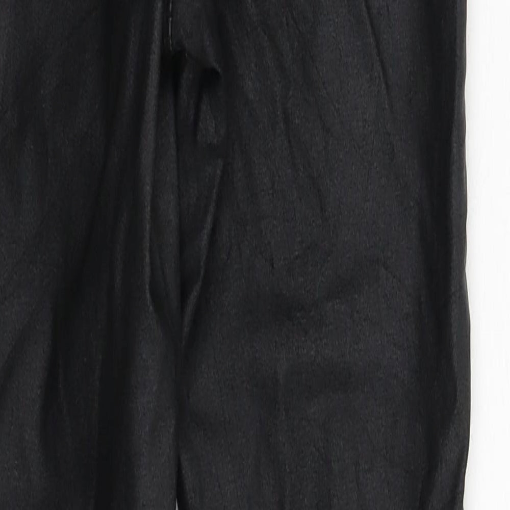 Brand and care label for Denim & Co. women’s black jegging leggings, size UK 6, 27-inch leg