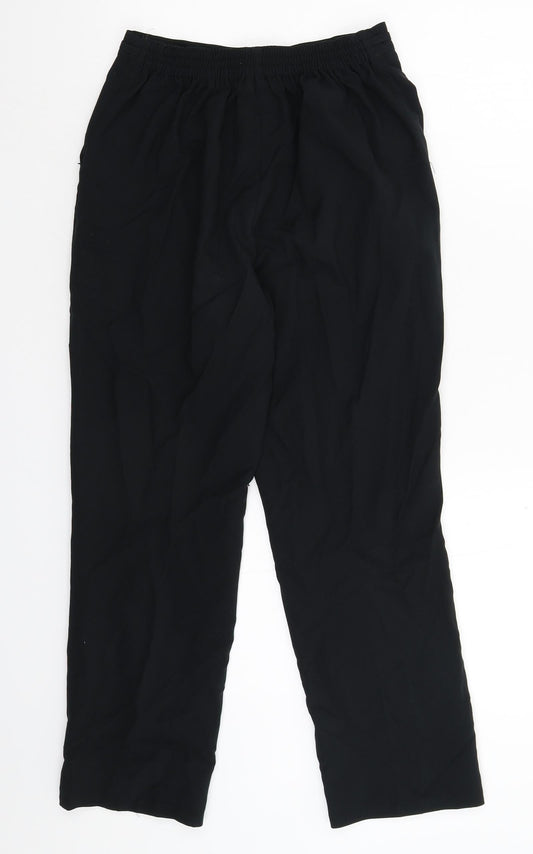 BHS Womens Black Trousers Size 8 L25 in