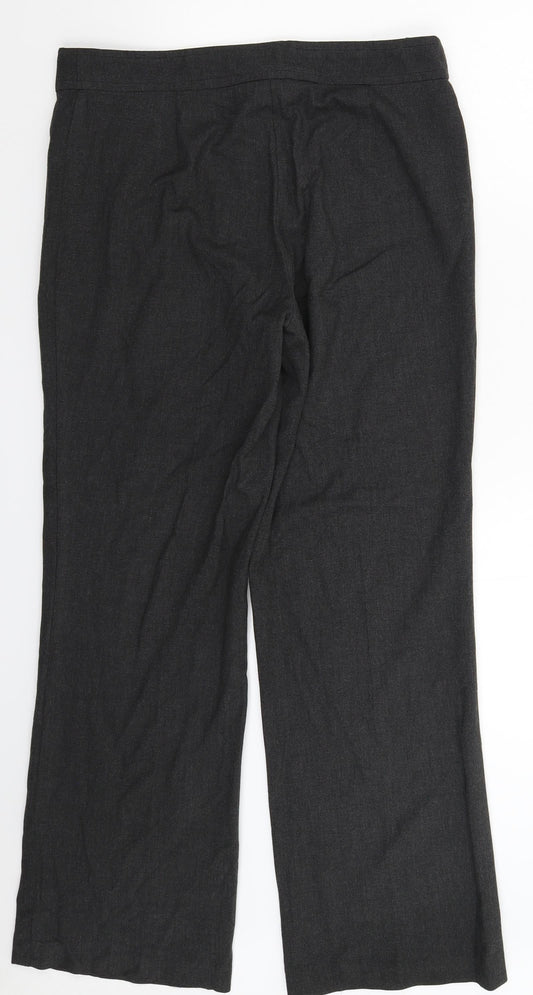 Marks and Spencer Womens Grey Dress Pants Trousers Size 16 L31 in