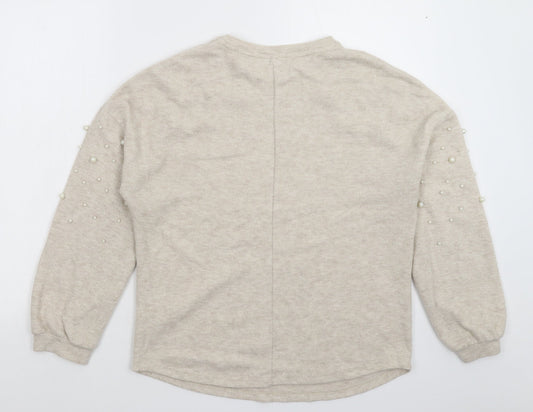 Papaya Womens Grey Knit Pullover Jumper Size 8