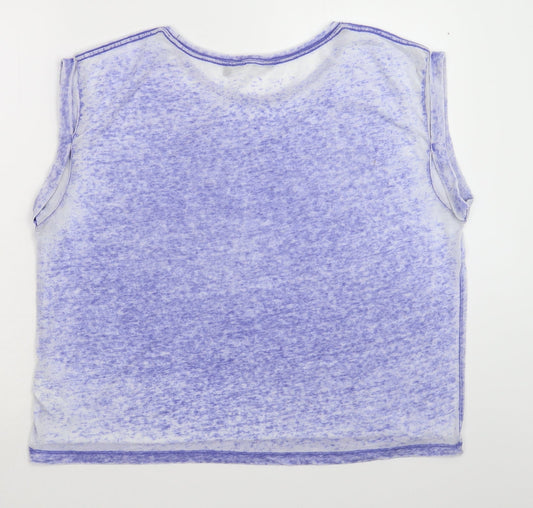 New Look Womens Purple Basic Tank Size 16