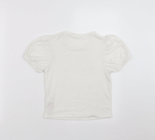 Primark Girls White Basic T-Shirt Size 10-11 Years - always see the bright side