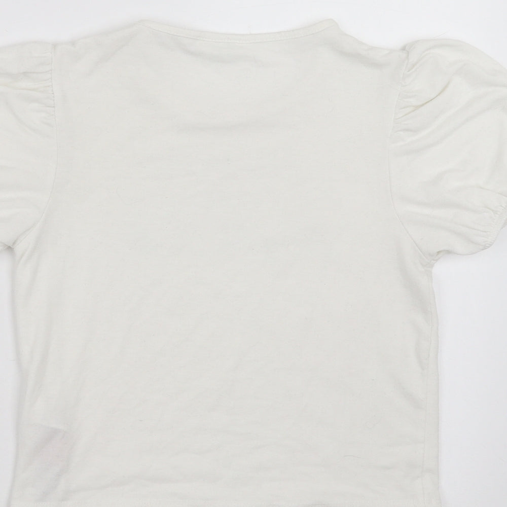 Primark Girls White Basic T-Shirt Size 10-11 Years - always see the bright side