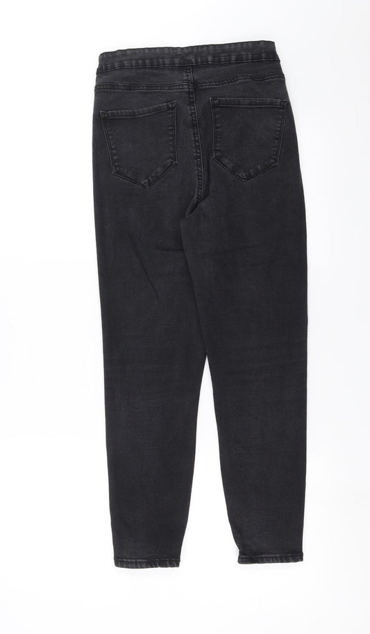 Primark Womens Grey Denim Skinny Jeans Size 14 L24 in