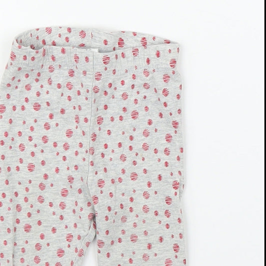 Baby Club Girls Grey Capri Leggings Size 3-6 Months