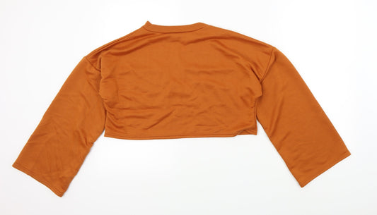 Boohoo Womens Brown Pullover Jumper Size 10