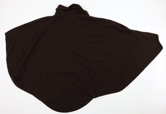 d&bond Womens Brown Jacket Poncho One Size