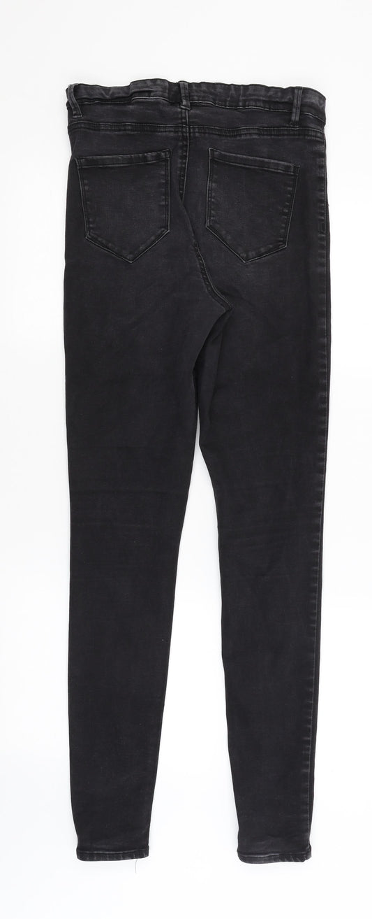 Denim Co Womens Black Skinny Jeans Size 14 L30.5 in