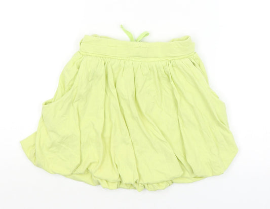 M&S Girls Yellow A-Line Skirt Size 5-6 Years