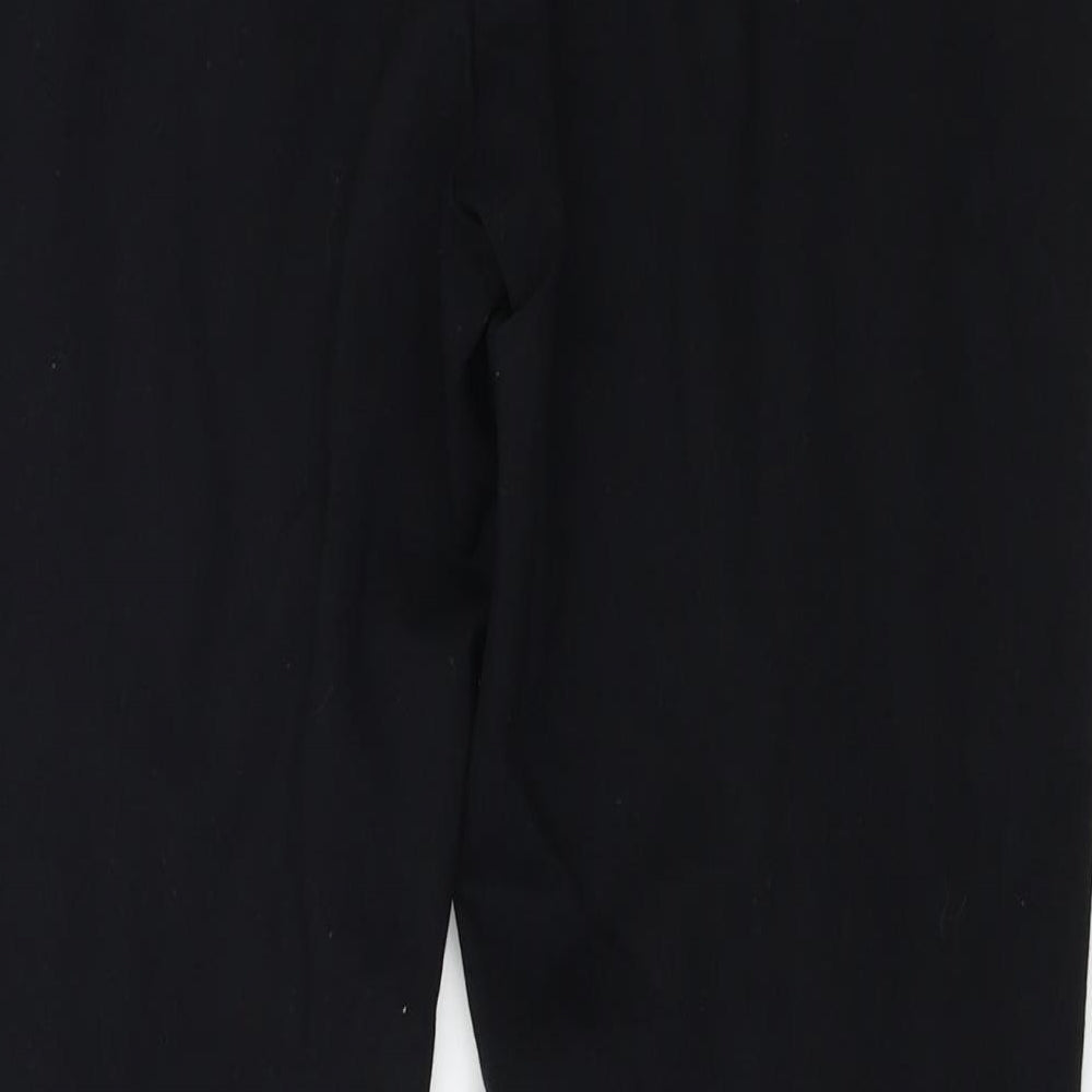 Marks and Spencer Womens Black Trousers Size 14 L24 in