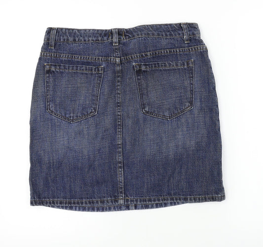 Gh Bass & Co Womens Blue A-Line Skirt Size 30 in