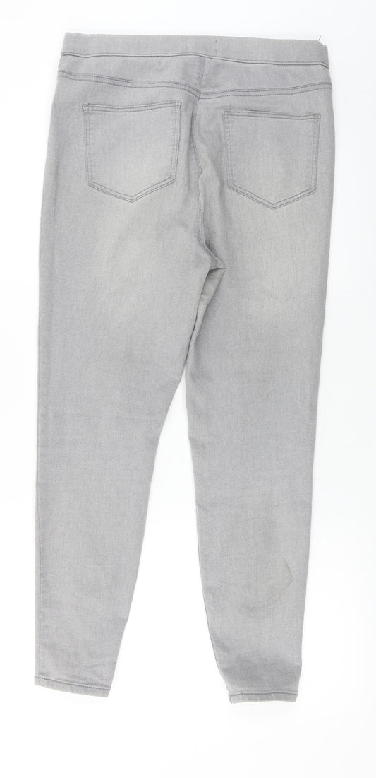 Papaya Womens Grey Trousers Size 12 L24 in