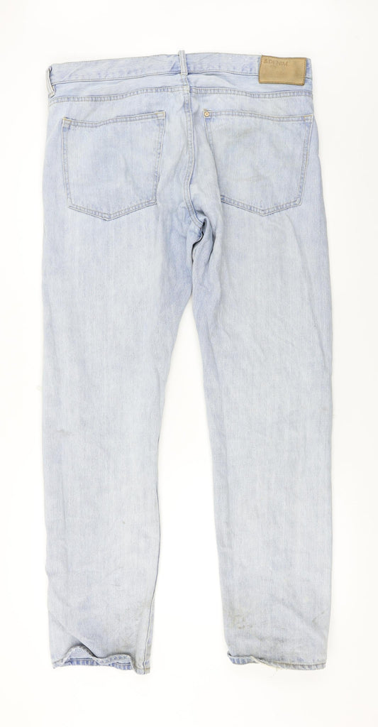 Denim Mens Blue Straight Jeans Size 38 in L31 in