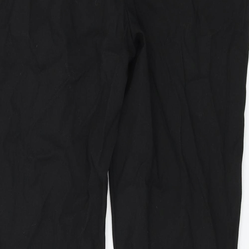 NEXT Womens Black Trousers Size 12 L24 in