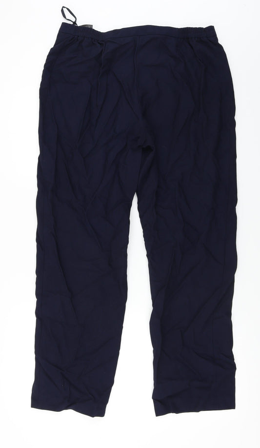 Windsor Womens Blue Trousers Size 14 L26 in
