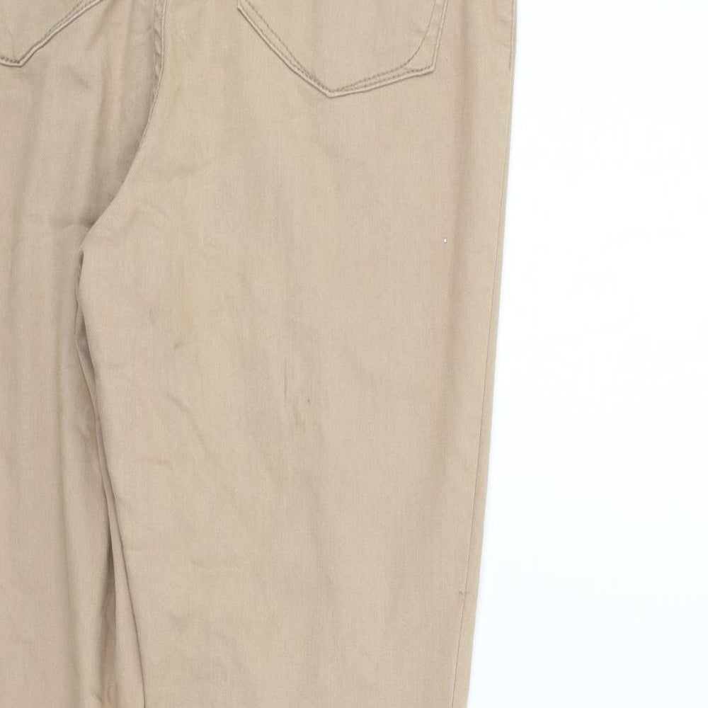 deniem & co Womens Beige Trousers Size 18 L29 in