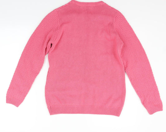 ISLE Essentials Womens Pink Pullover Jumper Size S