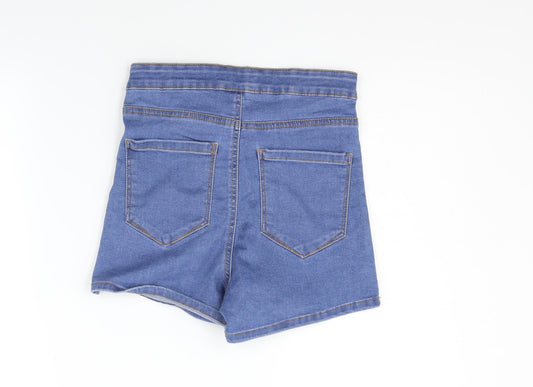 deniem co Womens Blue Hot Pants Shorts Size 8