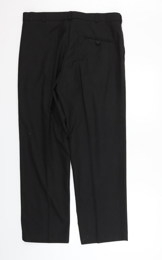 Preworn Womens Black Trousers Size 36 in L27 in
