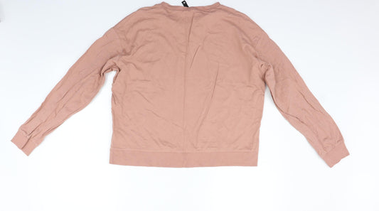Divided Womens Beige Henley Jumper Size M