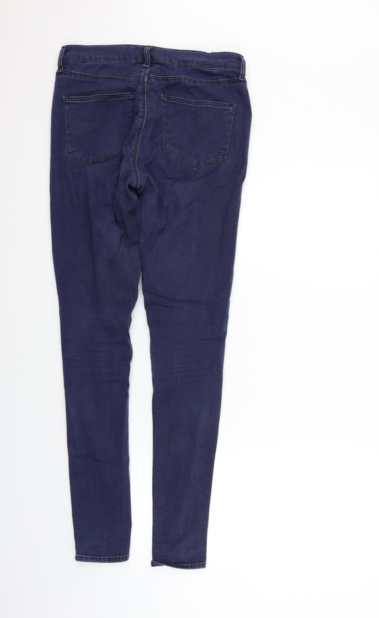 Topshop Womens Black Straight Jeans Size 28 in L34 in
