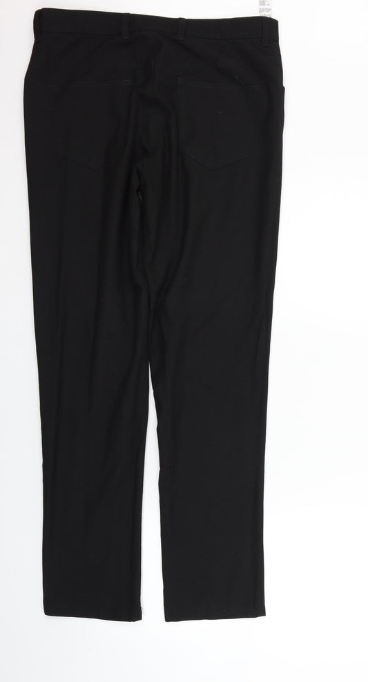 Burton Menswear Womens Black Trousers Size 34 in L31 in