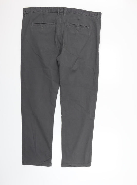 deniem & co Womens Grey Trousers Size 38 in L30 in