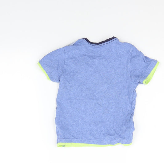Marks and Spencer Girls Blue Basic Polo Size 3-4 Years