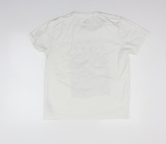 EDC Mens White T-Shirt Size M