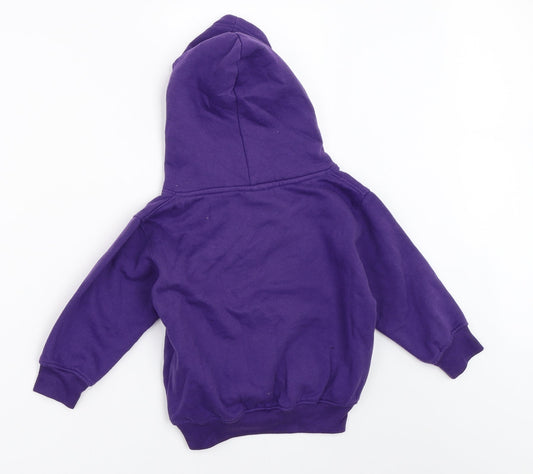 Uneek Girls Purple Pullover Hoodie Size 3-4 Years - mickey mouse