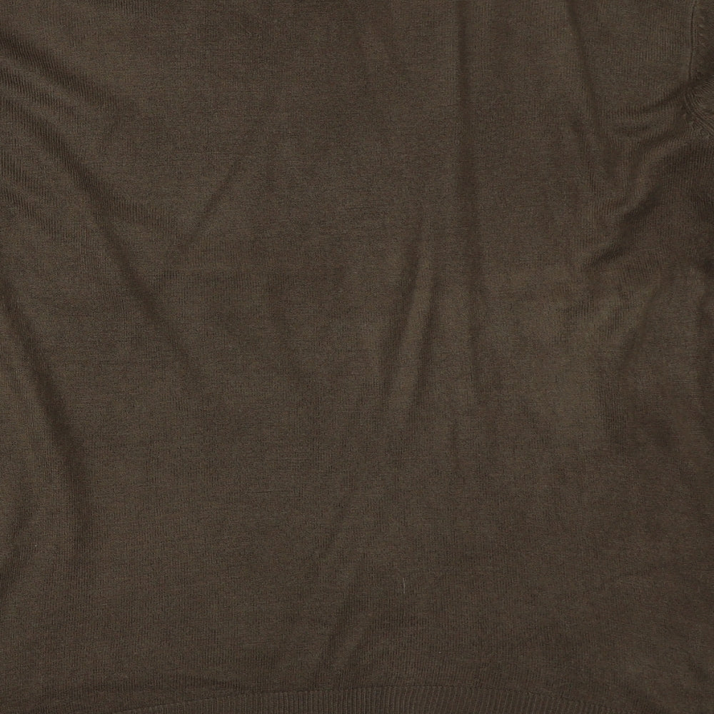 Cedar Wood State Mens Brown Pullover Jumper Size L
