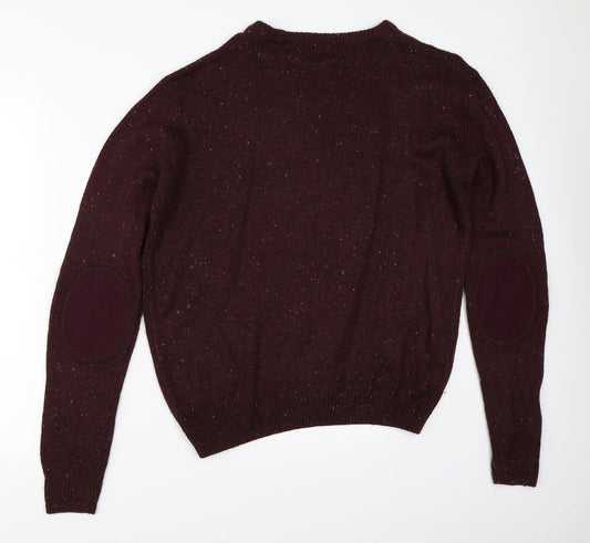 Cedar Wood State Mens Purple Pullover Jumper Size S