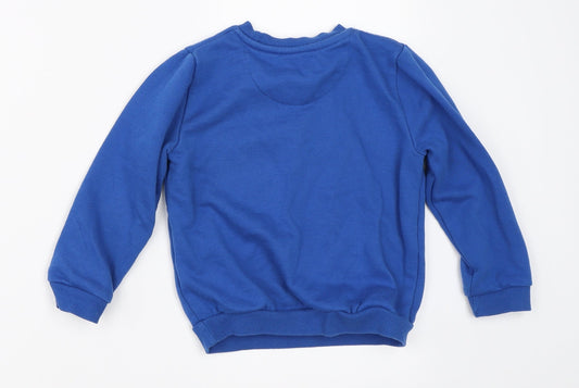 Primark Boys Blue Pullover Sweatshirt Size 4-5 Years