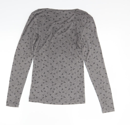 marks Womens Brown Floral Pullover Jumper Size 10