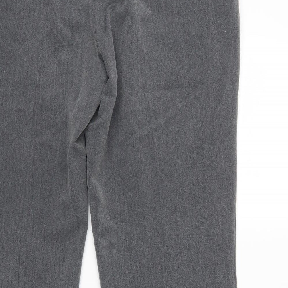 BM Womens Grey Trousers Size 16 L25 in