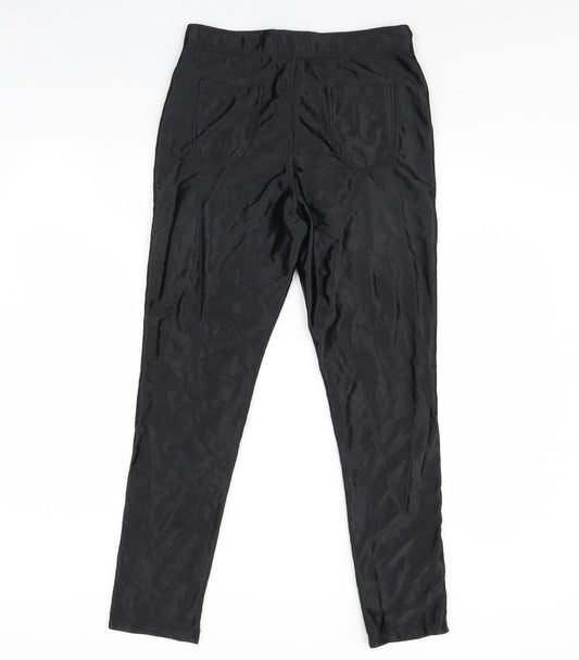 denim club Womens Black Trousers Size 14 L29 in