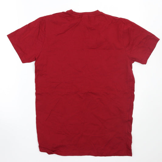 Back view of Lee Cooper men’s red t-shirt, size S