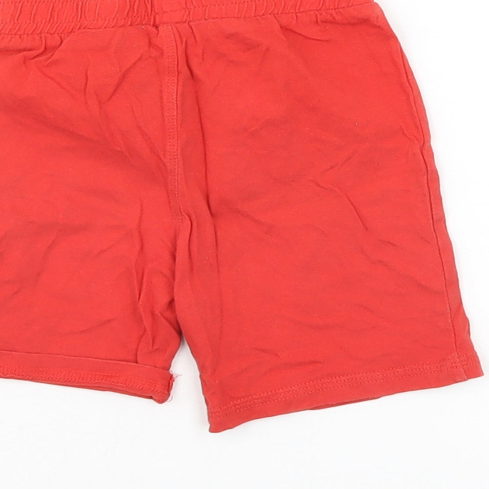 Brand and care label for Tu Baby Orange Cropped Trousers, size 12-18, Months - shorts