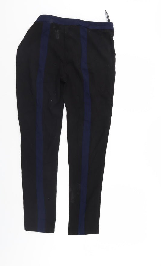 Top Shop Womens Black Trousers Size 12 L28 in