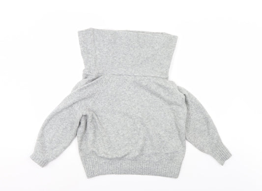 H&M Womens Grey Pullover Jumper Size XS