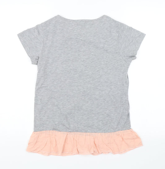 Papaya Womens Grey Basic T-Shirt Size 8