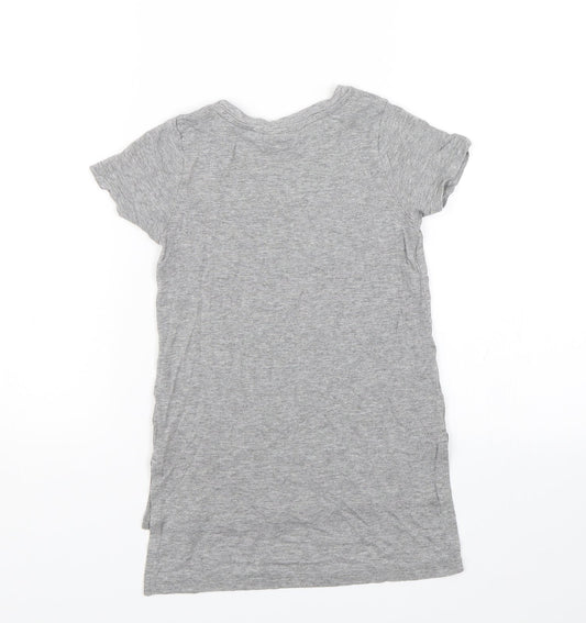 NEXT Girls Grey Basic T-Shirt Size 3 Years - Coolest kid ever